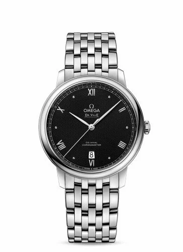 Omega De Ville Prestige Co-Axial 39.5 Stainless Steel / Vintage Black / Bracelet 424.10.40.20.01.002 (42410402001002)